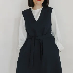 Abito scamiciato donna invernale "London" 100% lana